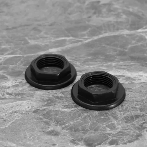 Miniatura 5 de SING F LTD 4 tuercas traseras para fregadero de 3/4 pulgadas, accesorios de plástico BSP para grifos de lavabo, mezcladores, cara redonda, brida