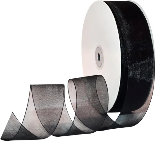 Miniatura 44 de Morex Ribbon 91803/100-609 Cinta de nailon Organdy, 5/8 pulgadas por 100 yardas, color rojo