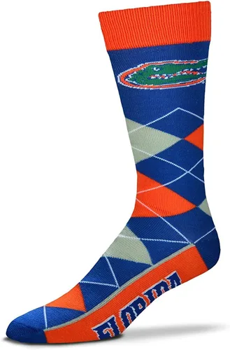 Miniatura 9 de FBF NCAA calcetines de equipo unisex para adultos Argyle Line Up