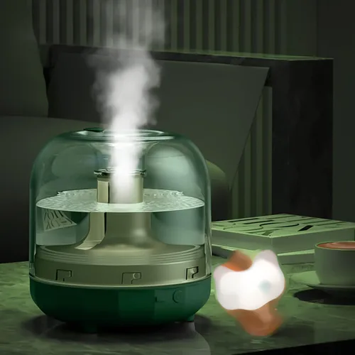 Mini humidificadores portátiles, 2024 nuevos humidificadores pequeños de niebla fría de 16.9 fl oz para dormitorio, humidificador de escritorio USB
