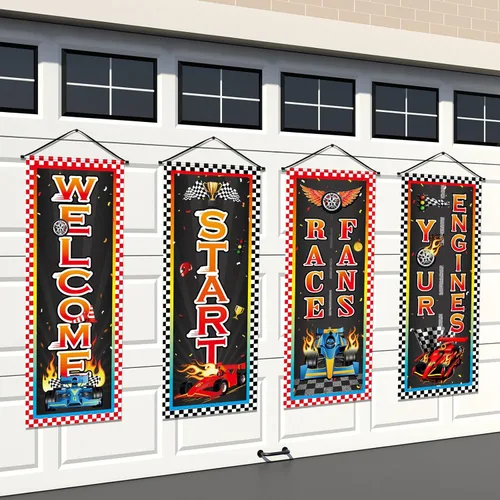 Miniatura 23 de Panelee 4 pancartas decorativas para el 250 aniversario de la bandera patriótica de Estados Unidos, para porche, telón de fondo colgante para el Día