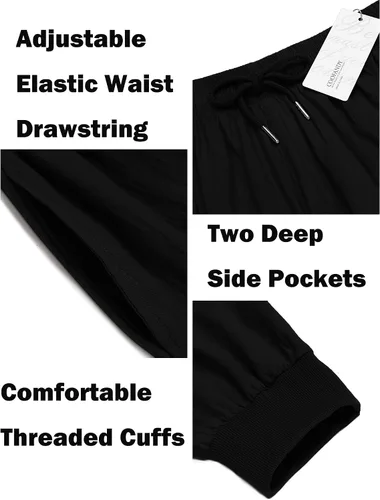 Miniatura 5 de COOFANDY Pantalones de harén hippie para hombre, holgados, de lino, bohemio, para yoga, casual, con entrepierna caída, pantalones