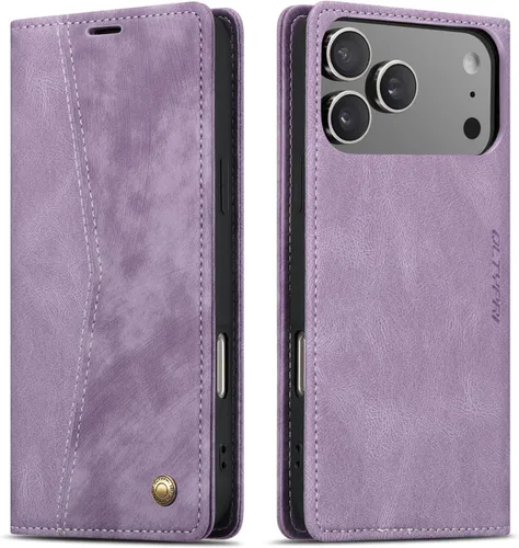 Miniatura 33 de QLTYPRI Para iPhone Air Case Wallet Con Tarjetero, Vintage PU Cuero Kickstand Cierre Magnético A Prueba De Golpes Folio Libro Funda Para IPhone 17