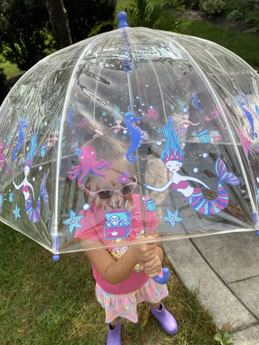 Miniatura 5 de Totes Kids Clear Bubble Umbrella, Ocean Princess