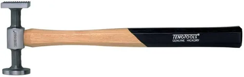 Miniatura 2 de Teng Tools Cara de corona redonda y punta redonda cabeza de púa cuerpo martillo de trabajo - HMBH02, plata