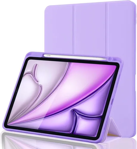 Miniatura 9 de Funda para iPad Air de 11 pulgadas M4 2026 8ª generación/M3 2025/M2 2024, iPad Air 5ª/4ª generación de 10.9 pulgadas 2022/2020 con soporte para Gris