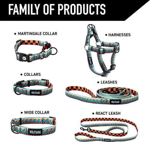 Miniatura 5 de Wolfgang Arnés de perro resistente ajustable, probado para caminar y entrenar, estampado BuenaOnda, pequeño