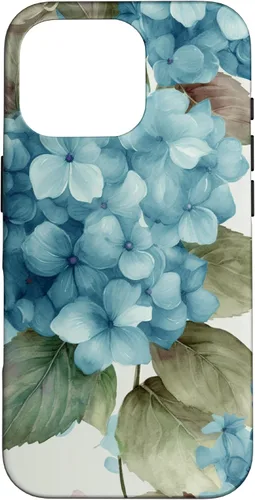 Miniatura 20 de Watercolor Shabby Chic Blue Hydrangeas Flower Case for iPhone 17