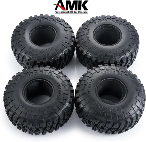 Miniatura 9 de Neumáticos de goma de 2.2 pulgadas con insertos de espuma de 2.638x5.906 in para 1/10 RC Crawler Car A-xial Wraith 90018 90048 RR10 SCX10 D90 4