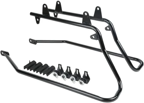 Miniatura 8 de Kit de soporte de conversión para alforjas extendidas de 4" TCMT, compatible con Harley Heritage Softail Fatboy FLSTF Breakout 1984-2017, negro