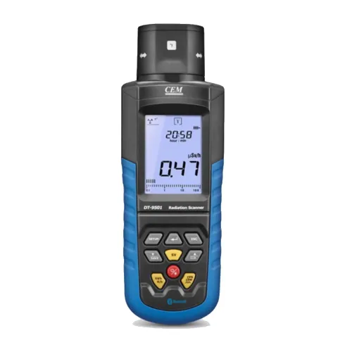 Detector de radiación Geiger Counter - Dosímetro nuclear digital para rayos X alfa-beta-gamma, monitor portátil de radiación portátil con registro
