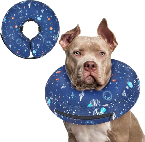 Miniatura 56 de Supet Cono Inflable para Perro para Perros Grandes, Medianos y Pequeños, Collar de Cono Suave para Perros y Gatos, Collar EC para Cuello de Perro
