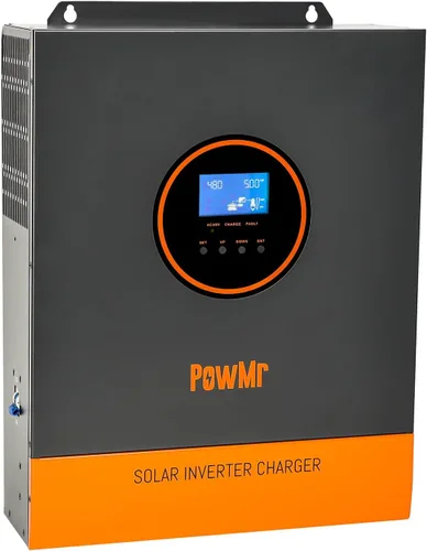 Miniatura 8 de PowMr Inversor solar de 3600 W, 24 V CC a 110 V CA, inversor de corriente de onda sinusoidal pura con controlador MPPT de 120 A y cargador de CA