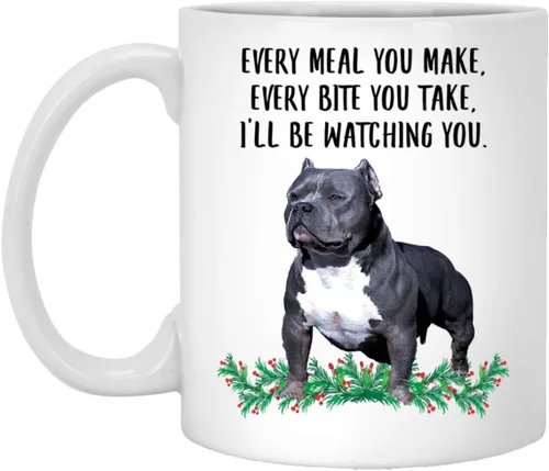 Taza de cerámica con texto en inglés «Every Meal You Make Every Bite You Take Coffee», color blanco, 11 onzas