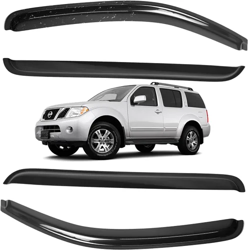 Miniatura 168 de Viseras para ventanas para Mazda 3 Sedán 4 puertas 2004 2005 2006 2007 2008 2009 estilo JDM Mugen, deflector de viento, protector solar y de lluvia