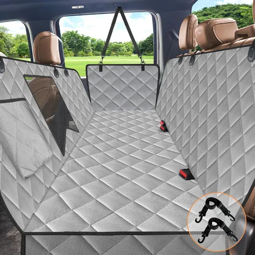 Miniatura 10 de Kytely Funda de asiento de coche para perro, tamaño XL, funda de asiento de perro resistente para asiento trasero, hamaca antideslizante 100%