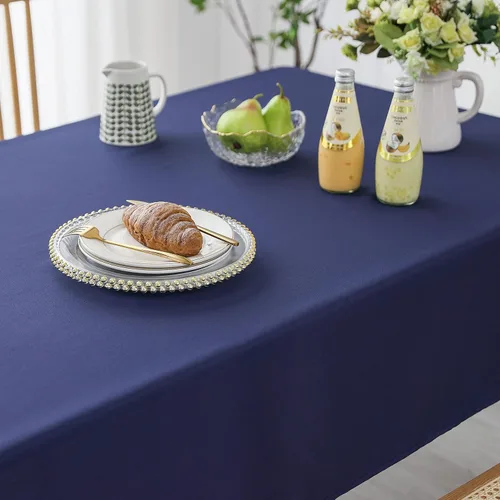 Miniatura 3 de Demetex Mantel cuadrado impermeable de poliéster, paquete de 1 mantel moderno de poliéster, sin arrugas, para fiestas de bufé, cumpleaños, 60 x 60