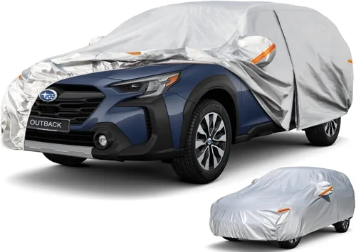 Miniatura 27 de Kayme - Cubierta completa impermeable de 6 capas para automóvil, apta para todo clima, protección para exteriores contra lluvia, rayos ultravioleta
