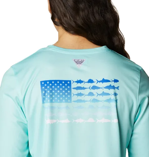 Miniatura 5 de Columbia Women's Tidal Tee PFG Fish Flag Ls