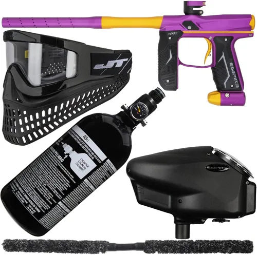 Miniatura 10 de Action Village Empire Axe 2.0 Super Kit de paquete de pistola de paintball Azul polvo/Negro polvo