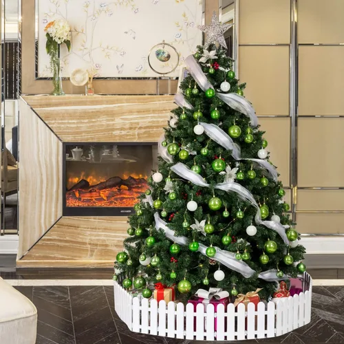 Miniatura 9 de AMS - Adornos chapados, bolas de Navidad, de 40 quilates, colección de árbol para decoración de fiestas de boda, vacaciones, fiesta