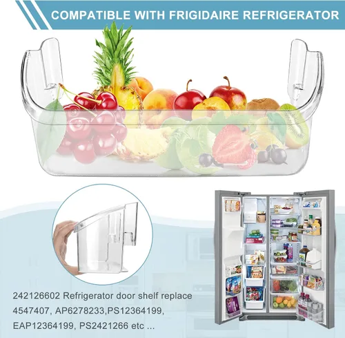 Miniatura 4 de Repuesto de estante para puerta de refrigerador 242126602 mejorado compatible con piezas de repuesto para estante de puerta de refrigerador