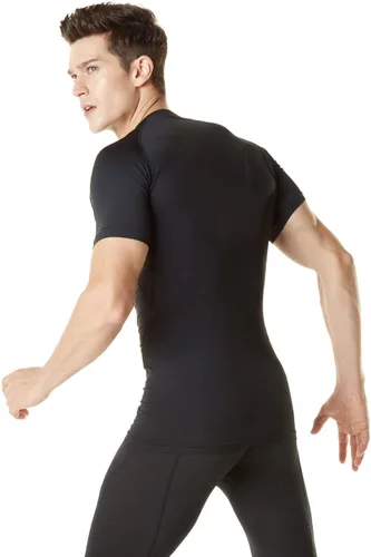 Miniatura 5 de TSLA Camisas térmicas de compresión de manga corta para hombre, camiseta deportiva deportiva atlética, camiseta para correr con equipo de invierno