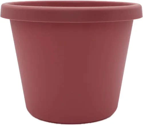 Miniatura 13 de The HC Companies Maceta redonda de plástico Prima con borde enrollado - Maceta para flores ligera y resistente a los rayos UV para hierbas y más
