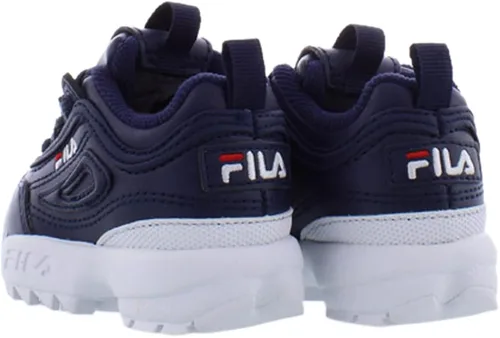 Miniatura 2 de Fila Disrupter II I - Tenis para niños pequeños, Azul marino, rojo.