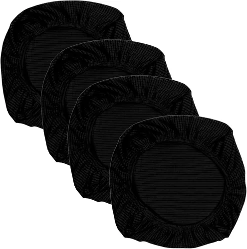 Miniatura 21 de Yikko - Fundas elásticas de jacquard con licra suave, con textura de grano de maíz, para sillas, aptas para oficina, comedor, bar, fundas