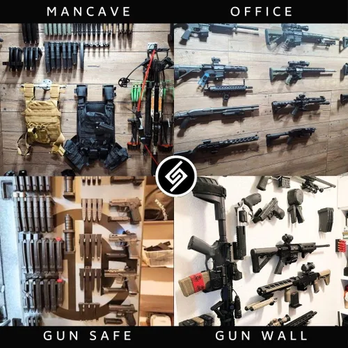 Miniatura 7 de Spartan Mounts Solución de almacenamiento de carcasa de escopeta Organización segura de almacenamiento de exhibición de sala de armas para hombre