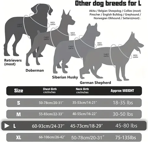 Miniatura 6 de Reflective Dog Harness – Adjustable No-Pull Collar, Comfortable Breathable Material, Sturdy Durablee Structure, Quick-Release Clip Lightweight