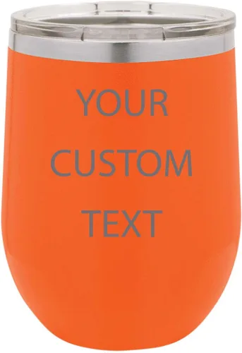 Miniatura 4 de Vaso de vino aislado de acero inoxidable personalizado personalizado de 12 oz (verde azulado)