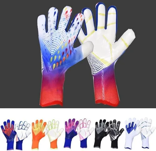 Miniatura 2 de Guantes de portero de fútbol, guantes de entrenamiento de portero, agarre fuerte, antideslizantes y transpirables para adultos y niños