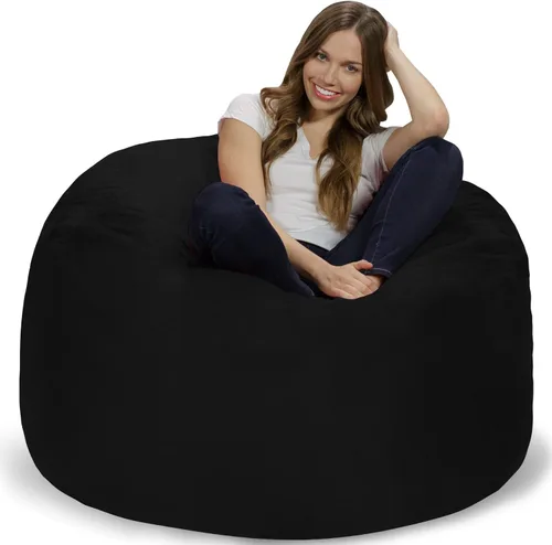 Miniatura 60 de Chill Sack Bean Bag Funda para silla, 3 pies, microgamuza - Oliva