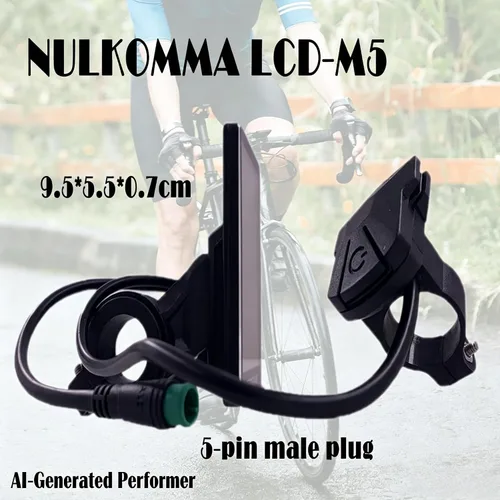 Miniatura 3 de TZ5 LCD-M5 Medidor de pantalla LCD de bicicleta eléctrica Conector impermeable de 5 pines 24V-60V Universal Ebike Pantalla Panel de control E-Bike