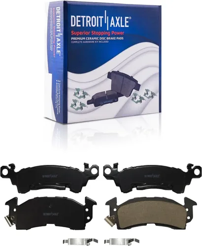 Miniatura 4 de Detroit Axle - Kit de freno delantero RWD para Chevrolet Astro GMC Safari 1990-2002, rotores de freno de disco, pastillas de freno de cerámica 1991