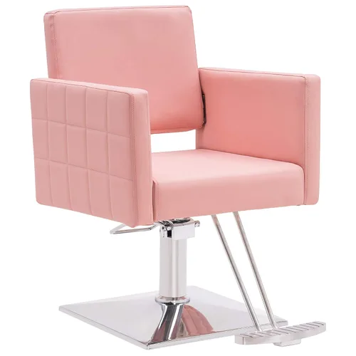 Miniatura 12 de Silla BarberPub para estilista de salón, silla de peluquería hidráulica, altura ajustable, cuero PVC, giro de 360 grados, barbería, salón en casa
