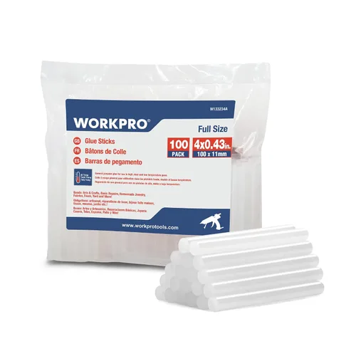 Miniatura 9 de WORKPRO Barras de pegamento caliente, compatibles con la mayoría de pistolas de pegamento, multiusos para manualidades, reparaciones generales