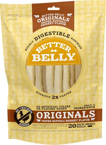 Miniatura 22 de Better Belly Huesos de cuero crudo para perros, de gran digestibilidad, sin granos, sin gluten, sin colores ni sabores artificiales., Hígado