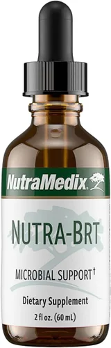 Nutramedix Nutra BRT - Suplemento herbario líquido para la salud intestinal y el apoyo inmunológico - Corteza de cumanda y hoja de houttuynia para