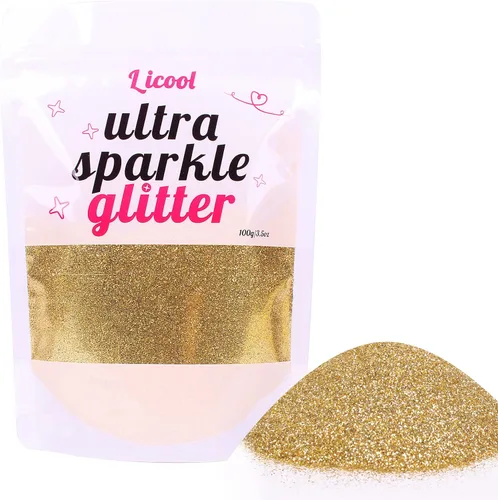 Miniatura 13 de Brillantina holográfica ultra fina de 3.53 onzas, purpurina de maquillaje brillante, lentejuelas de resina con purpurina extrafina para manualidades