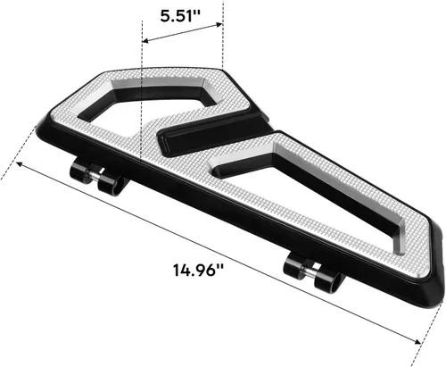 Miniatura 7 de Estriberas para estribo delantero del conductor para Harley Touring Road King Road Street Electra Glide Ultra Classic 1986-2025 Negro