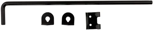 Miniatura 3 de National Hardware V835 - Pestillo de puerta de perno de bastón de 1/2 pulgadas x 18 pulgadas, herrajes de puerta de acero negro para puertas