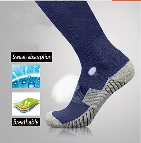 Miniatura 3 de Calcetines de fútbol de 312 pares de calcetines de fútbol transpirables hasta la rodilla para hombres, jóvenes y niños