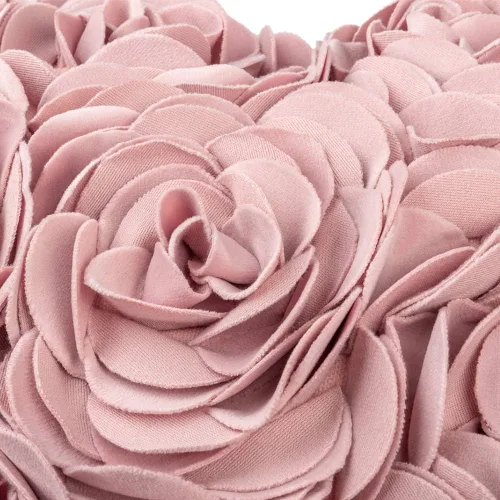 Miniatura 4 de JWH - Funda de cojín para el día de San Valentín con forma de corazón y diseño estético de flores en 3D, funda de cojín de terciopelo, decoración