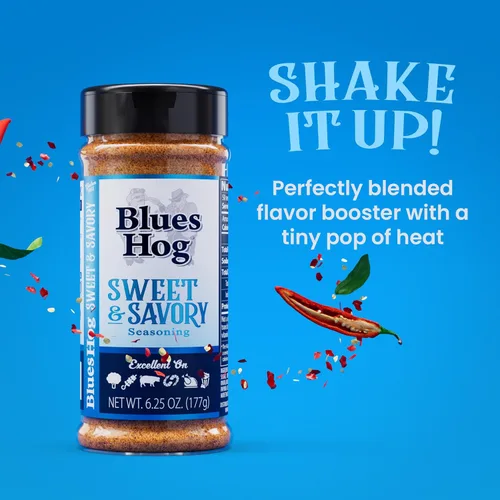 Miniatura 3 de Blues Hog Condimento dulce y salado, exfoliante seco gourmet con calor dulce, totalmente natural, sin gluten, fabricado en los Estados Unidos