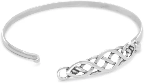 Miniatura 2 de Pulsera de plata esterlina estilo nudo celta tamaño pequeño, Metal, Sin gemas.