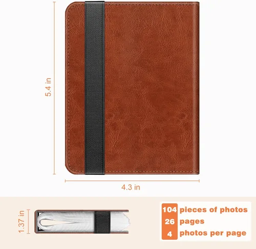 Miniatura 6 de Fintie Álbum de fotos Instax Mini para película de 2x3 pulgadas - 104 bolsillos Álbumes pequeños para Fujifilm Instax Mini