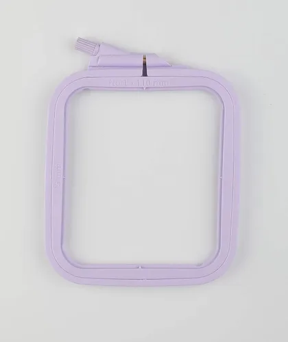 Miniatura 38 de Nurge 5 aros cuadrados grandes de plástico para bordar, aro de costura cruzada, aro de aguja perforadora, multicolor